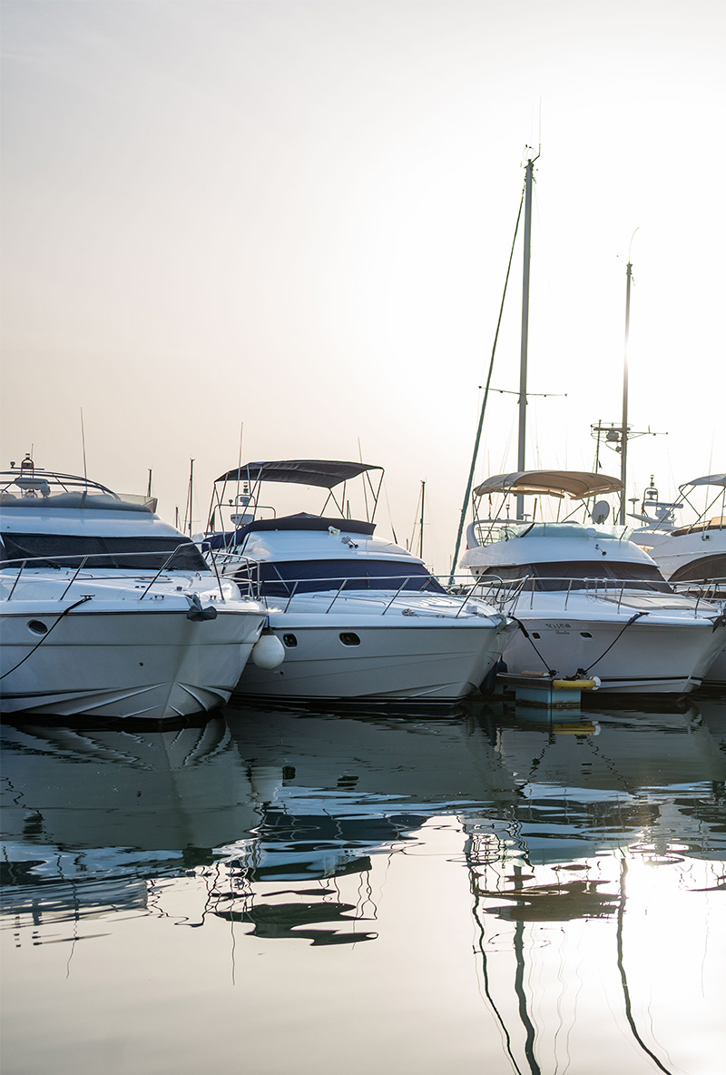 boats dock in marina vilamoura